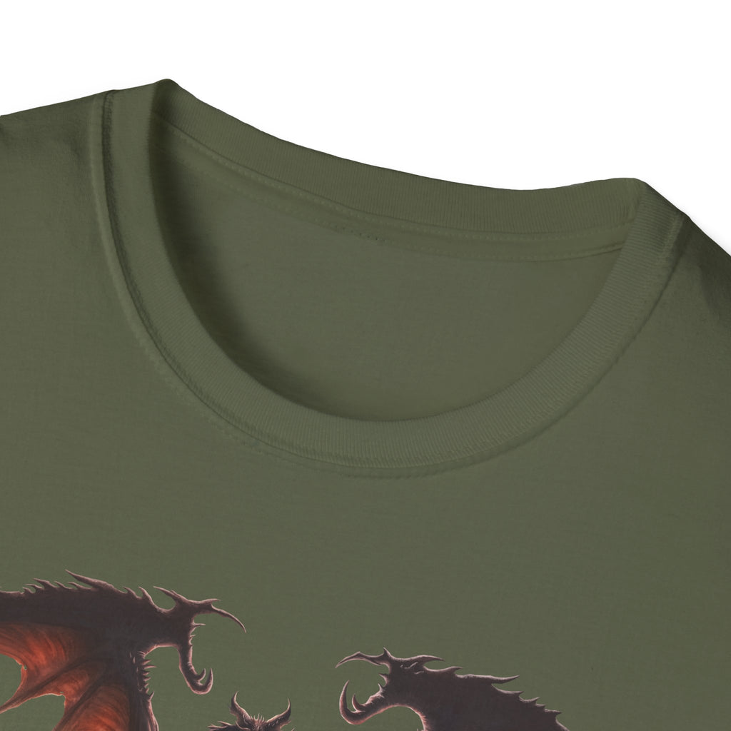 Dragon Definition T-Shirt — Fantasy Creature Illustration & Funny Dragon Traits Tee