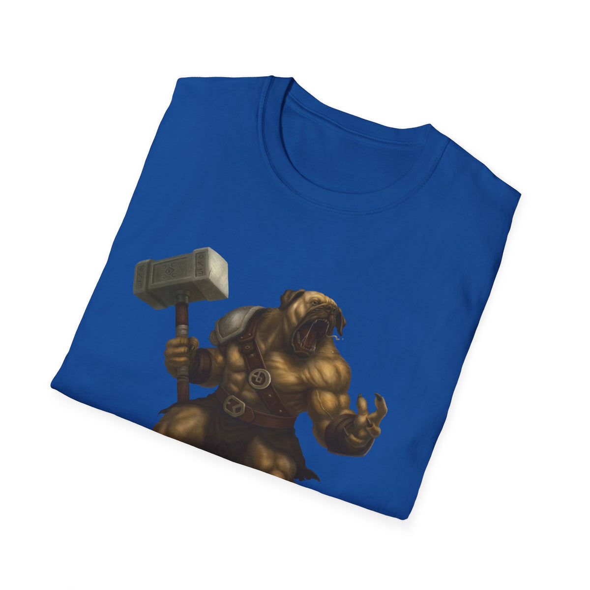 Mastiff Warrior T-Shirt — Hammer-Wielding Mastiff Graphic Tee