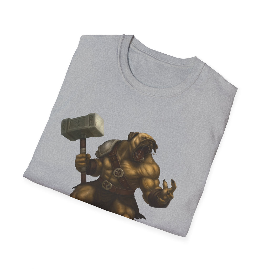 Mastiff Warrior T-Shirt — Hammer-Wielding Mastiff Graphic Tee