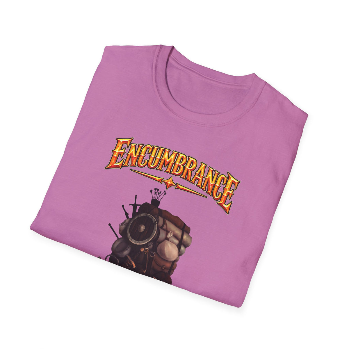 Encumbrance T-Shirt — RPG-Inspired "Encumbrance (noun) — Punishment for successful shopping" Graphic Tee