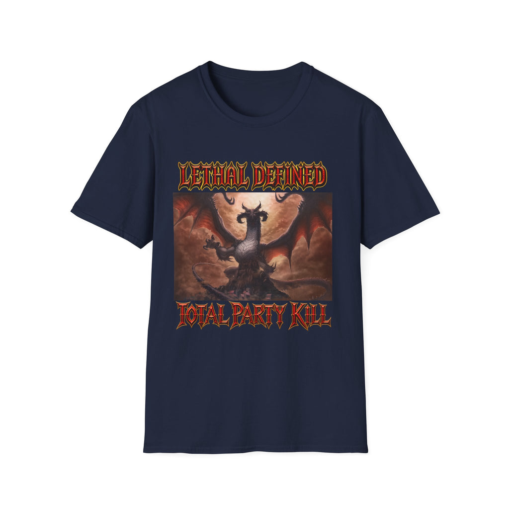 T-Shirt — Lethal Defined 'Total Party Kill' Dragon RPG Gaming Tee