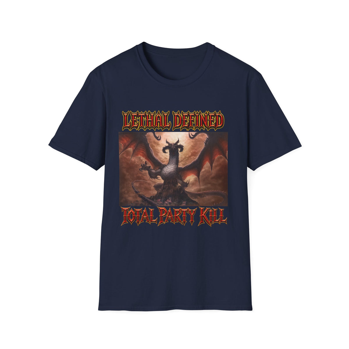 T-Shirt — Lethal Defined 'Total Party Kill' Dragon RPG Gaming Tee