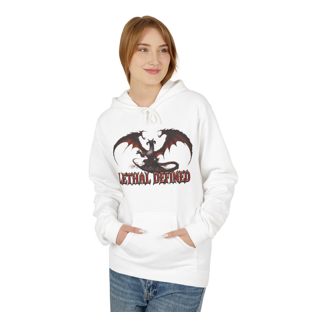 Dragon Graphic Hoodie — "Lethal Defined" Fantasy Dragon Pullover