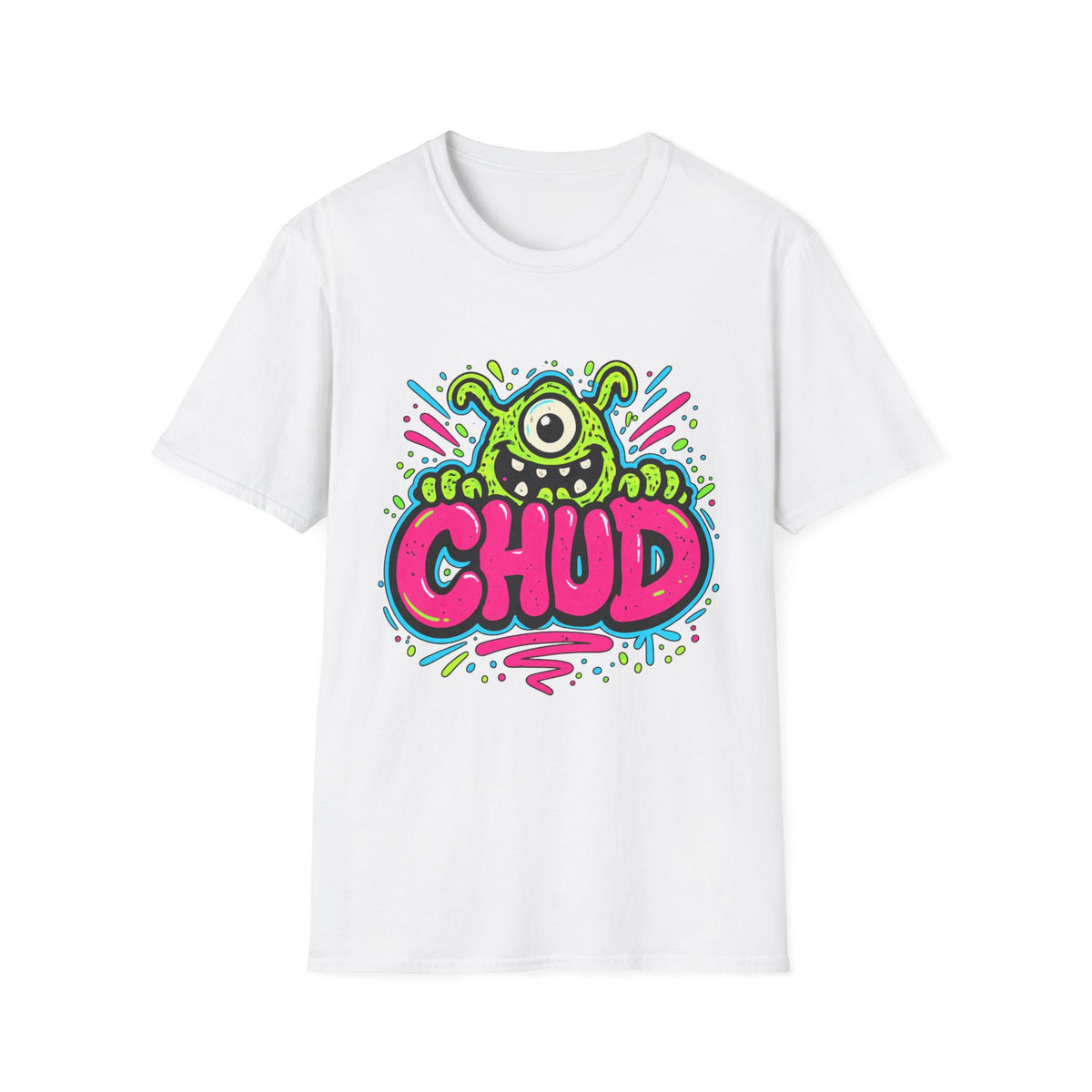 Chud Monster Graphic T-Shirt | Cute One-Eyed Alien Illustration