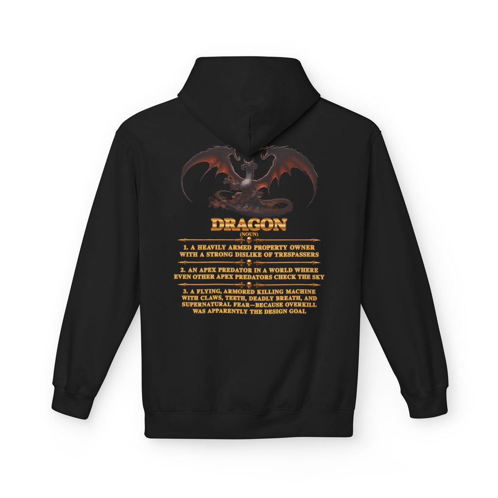 Dragon Graphic Hoodie — "Lethal Defined" Fantasy Dragon Pullover