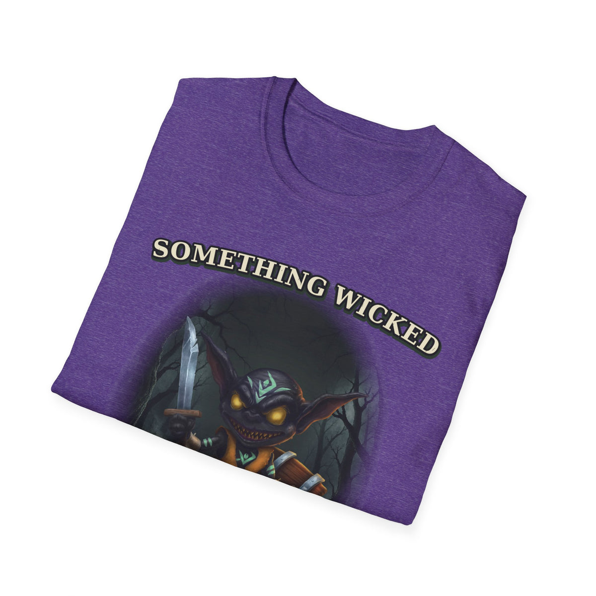 Something Wicked Comes With a Grin T-Shirt | Halloween Creepy Smiling Creature