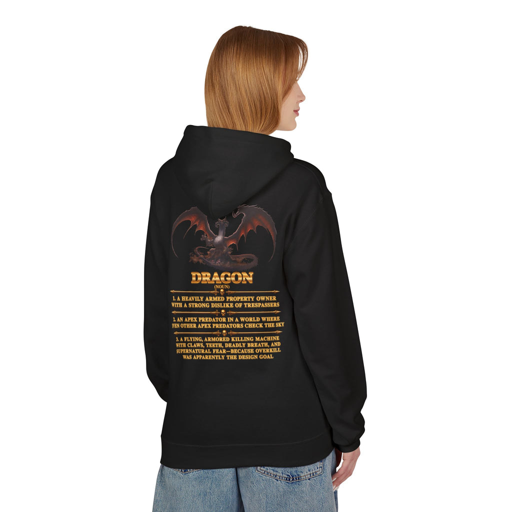 Dragon Graphic Hoodie — "Lethal Defined" Fantasy Dragon Pullover