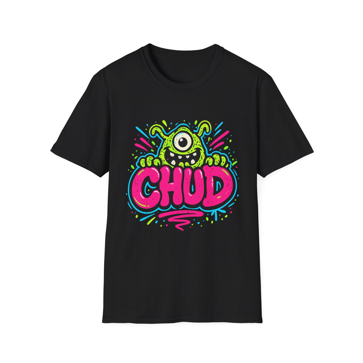 Chud Monster Graphic T-Shirt | Cute One-Eyed Alien Illustration