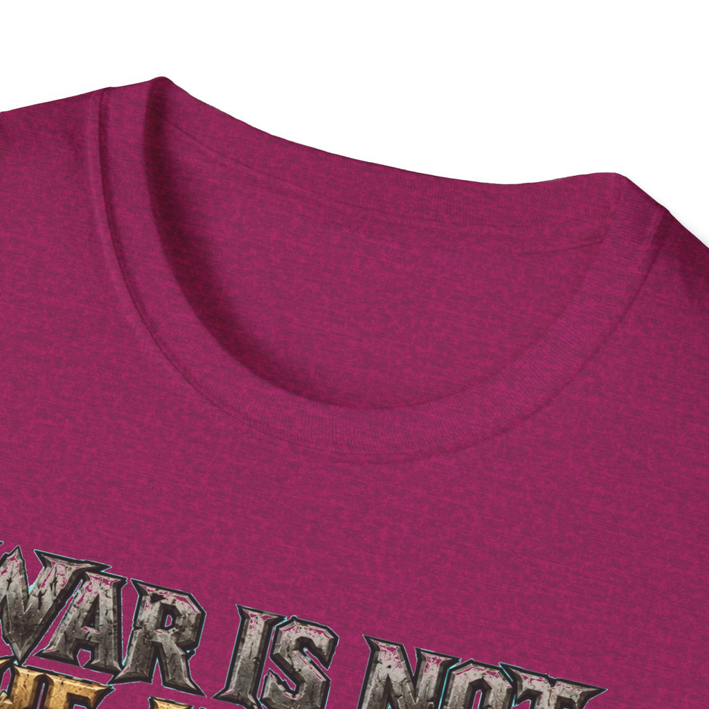 War Is Not The Answer Tee — "Depends On The Question" Graphic T-Shirt