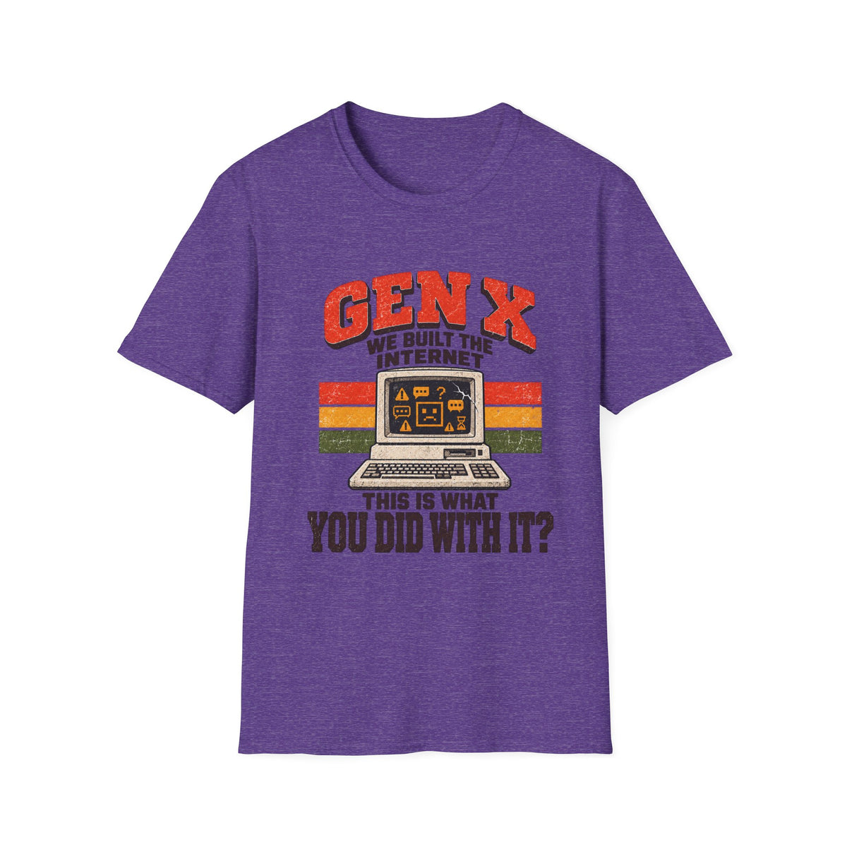 Gen X We Built the Internet vintage computer T-Shirt | Retro 80s 90s graphic