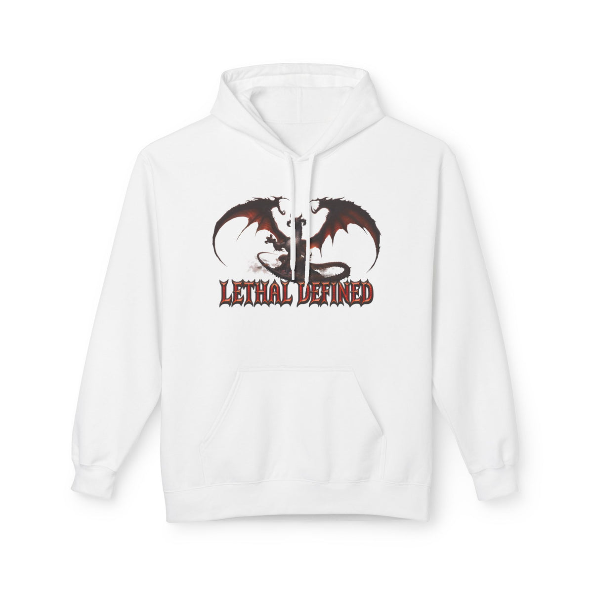 Dragon Graphic Hoodie — "Lethal Defined" Fantasy Dragon Pullover