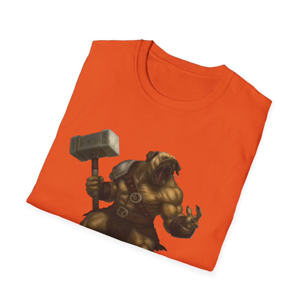 Mastiff Warrior T-Shirt — Hammer-Wielding Mastiff Graphic Tee