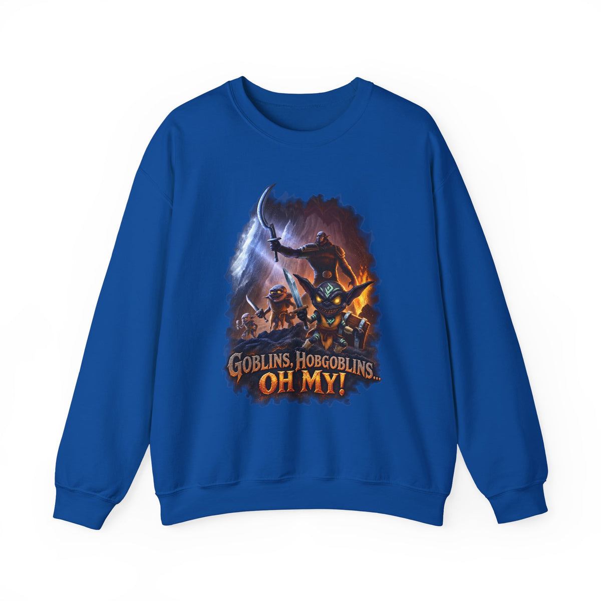 Fantasy Goblin Sweatshirt — “Goblins, Hobgoblins OH MY!” Crewneck
