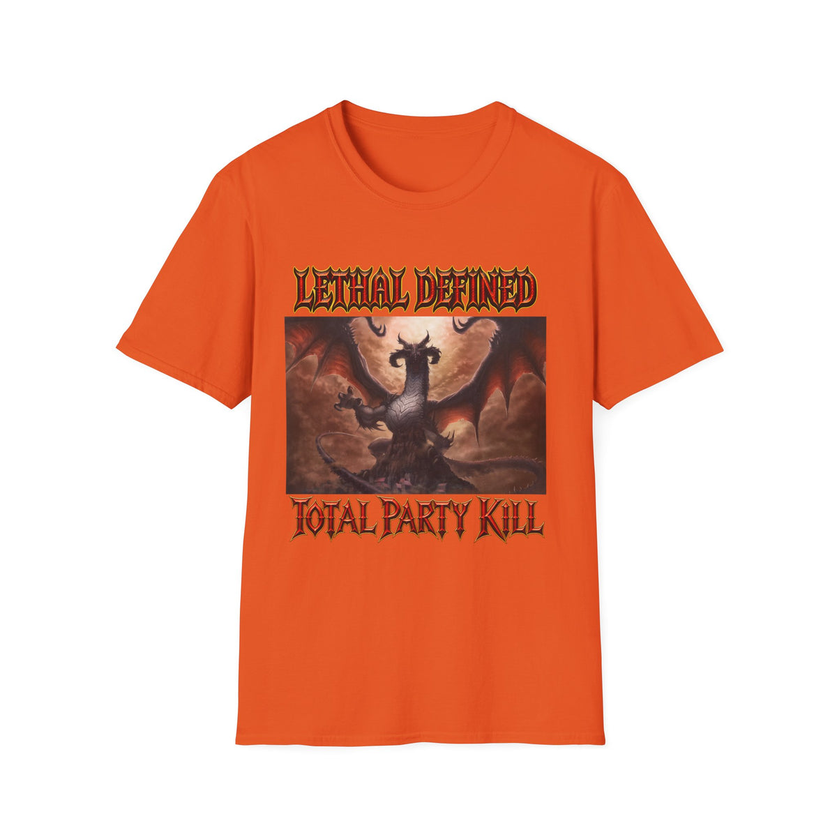 T-Shirt — Lethal Defined 'Total Party Kill' Dragon RPG Gaming Tee