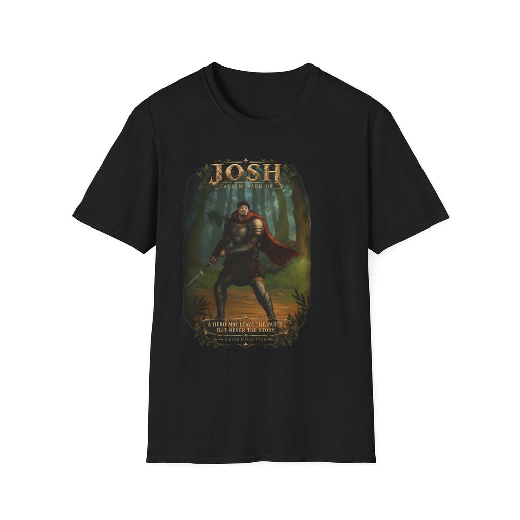 Josh Noble Warrior T-Shirt – Mythic Forest Illustration