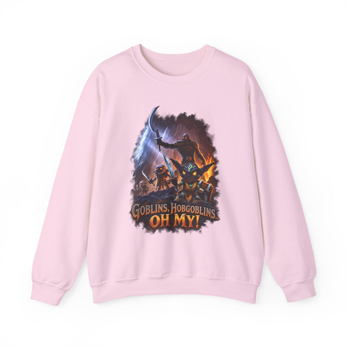 Fantasy Goblin Sweatshirt — “Goblins, Hobgoblins OH MY!” Crewneck