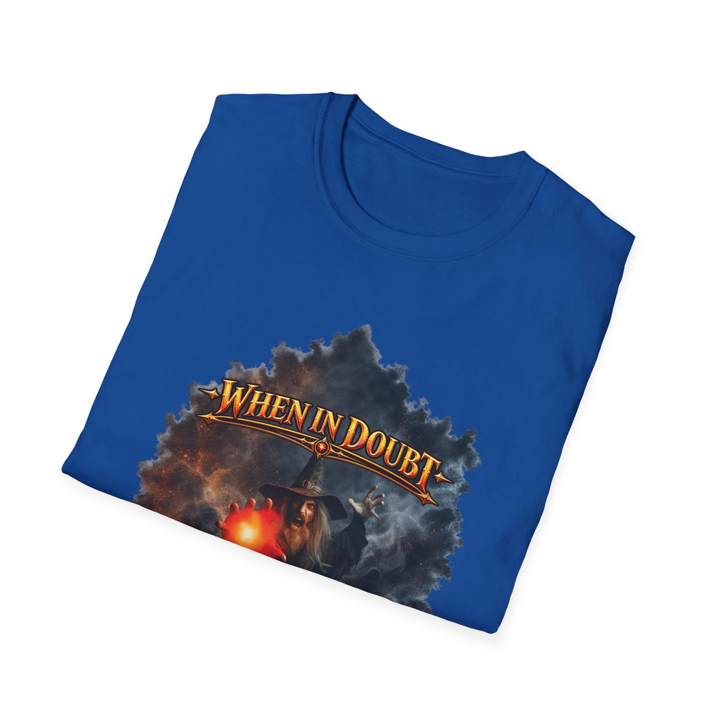 Fireball Mage T-Shirt — "When in Doubt, The Answer Is Fireball" Fantasy RPG Tee