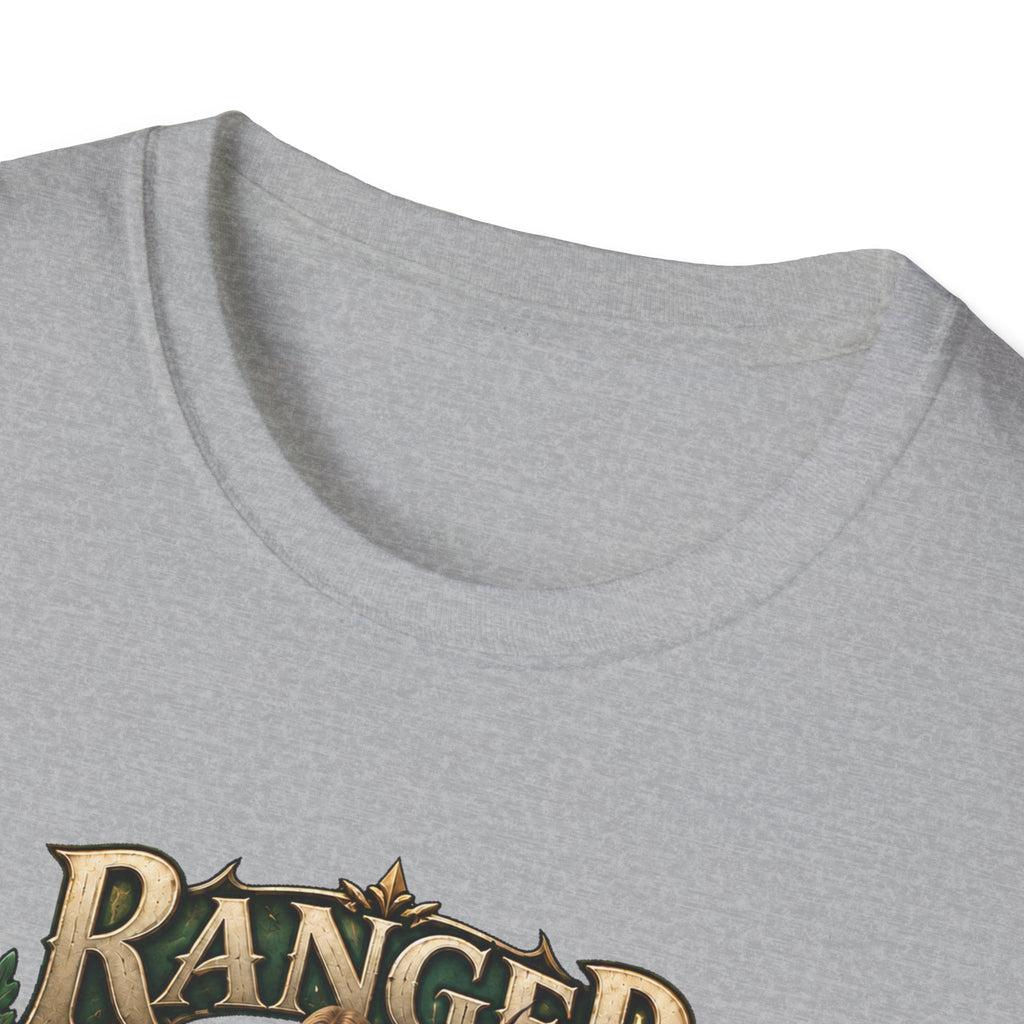 Ranger Fantasy Character T-Shirt — Medieval Archer Illustration Tee