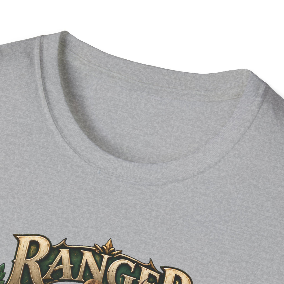 Ranger Fantasy Character T-Shirt — Medieval Archer Illustration Tee