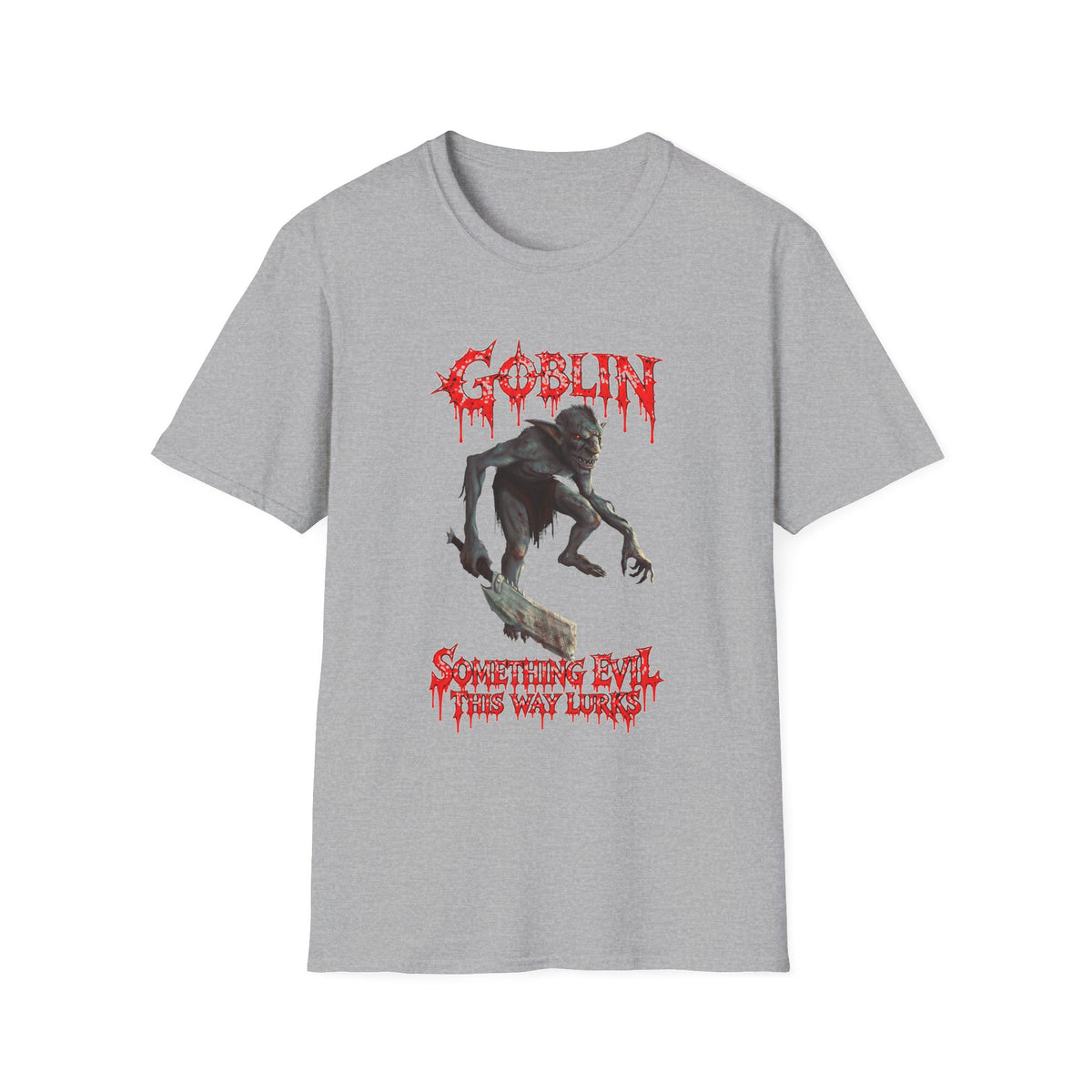 Goblin Horror T-Shirt — 'Something Evil This Way Lurks' Graphic Tee