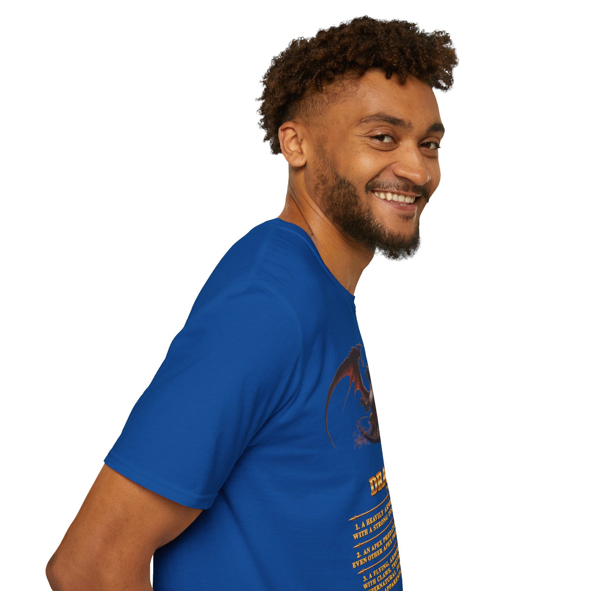 Dragon Definition T-Shirt — Fantasy Creature Illustration & Funny Dragon Traits Tee