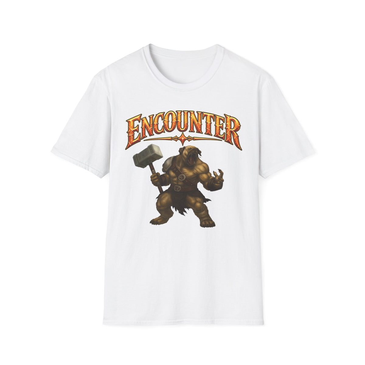 Encounter RPG T-Shirt — "Encounter (noun): The GM’s polite term for attempted murder"