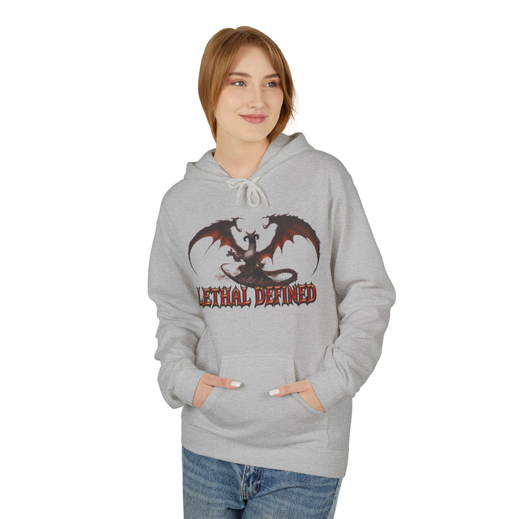 Dragon Graphic Hoodie — "Lethal Defined" Fantasy Dragon Pullover