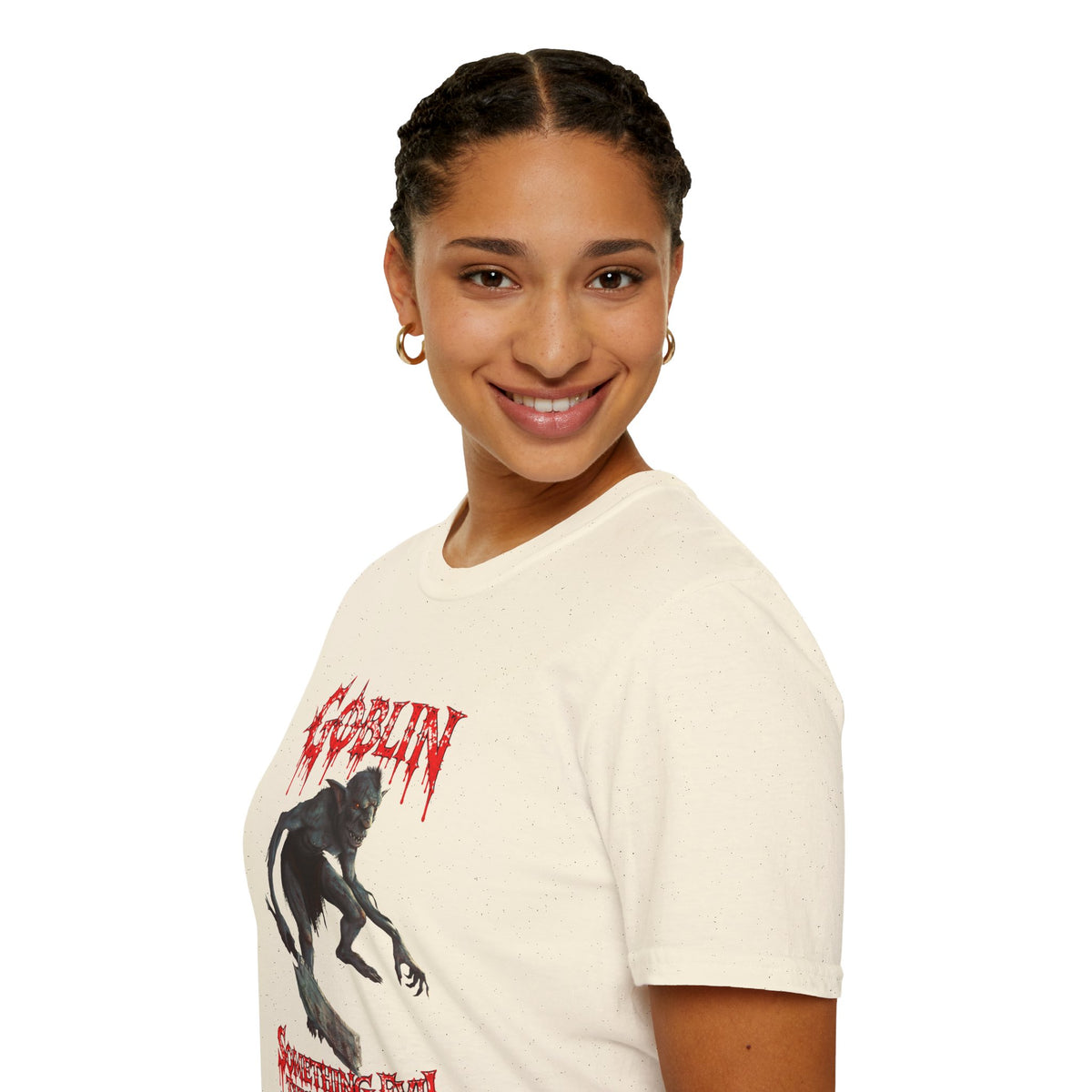 Goblin Horror T-Shirt — 'Something Evil This Way Lurks' Graphic Tee