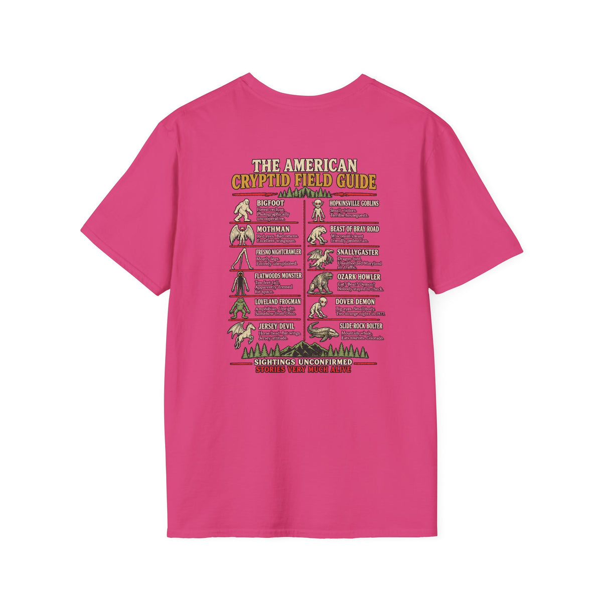 Cryptid Field Guide T-Shirt — The American Cryptid Field Guide Graphic Tee