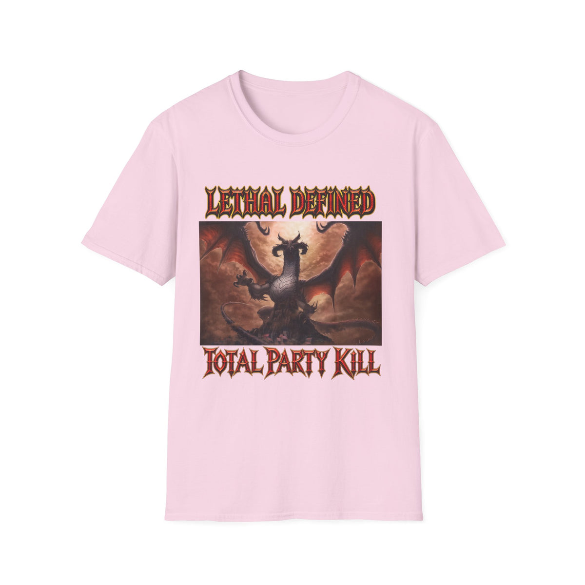 T-Shirt — Lethal Defined 'Total Party Kill' Dragon RPG Gaming Tee