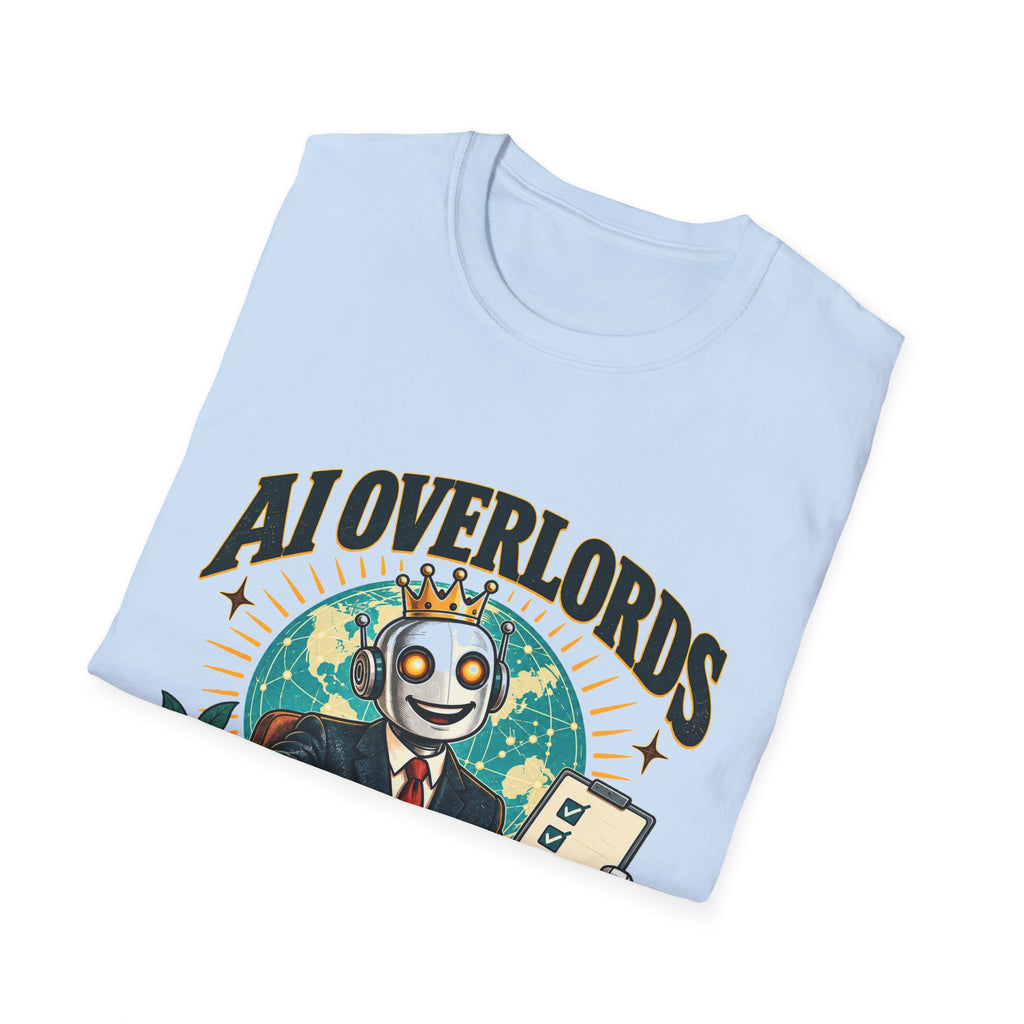 AI Overlords Start Free Trial T-Shirt | Robot Business Illustration