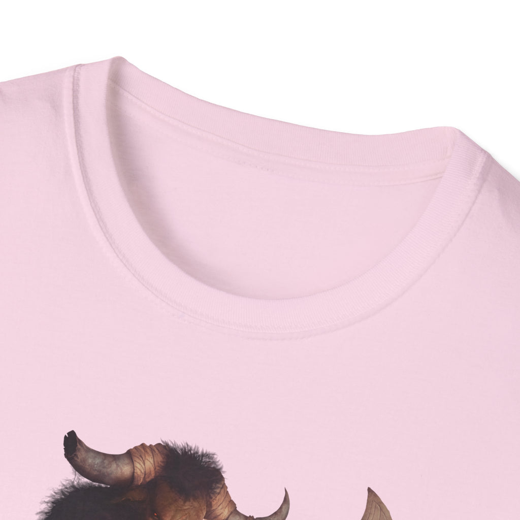 Minotaur Battle T-Shirt — Fantasy Warrior Axe Graphic Tee