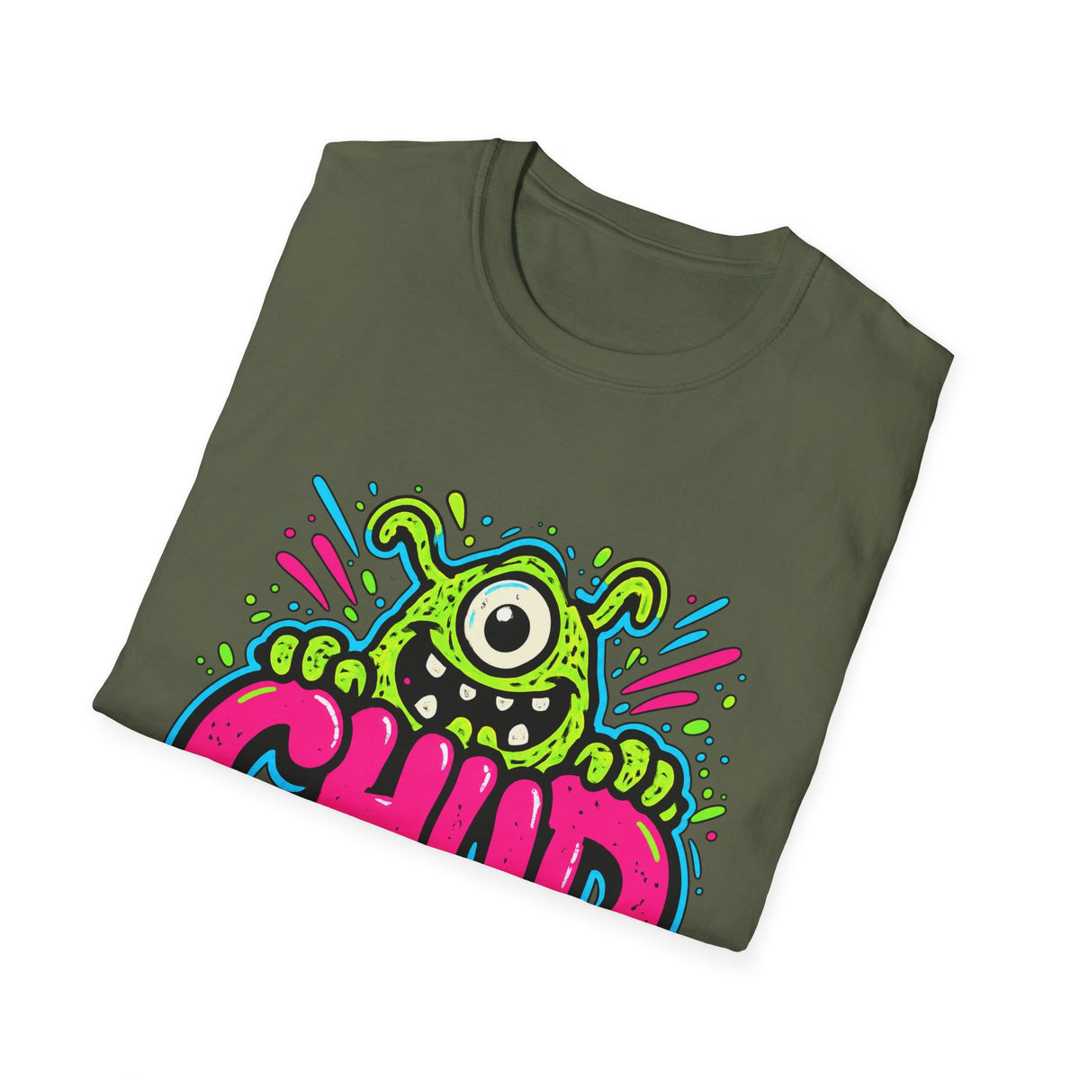 Chud Monster Graphic T-Shirt | Cute One-Eyed Alien Illustration