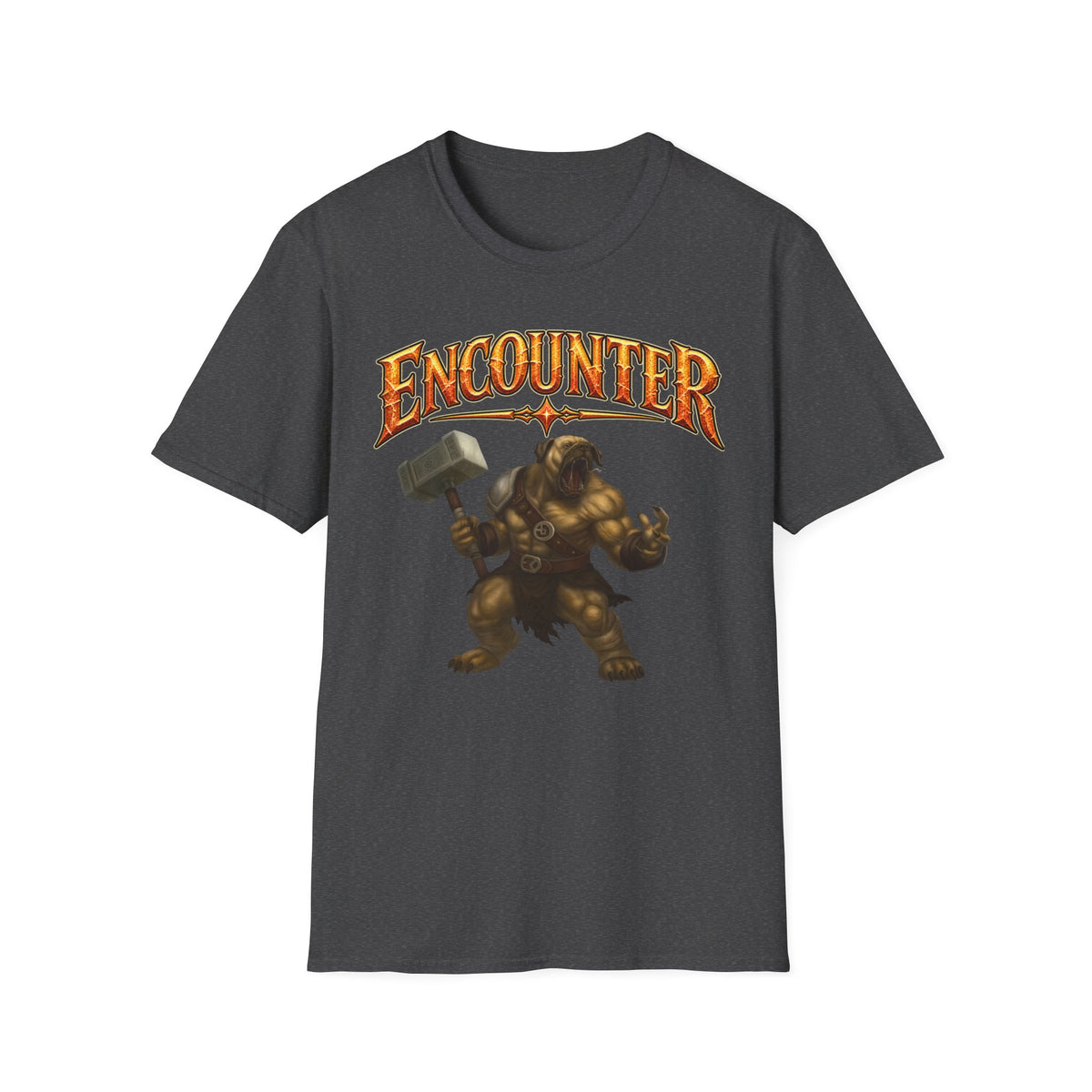 Encounter RPG T-Shirt — "Encounter (noun): The GM’s polite term for attempted murder"