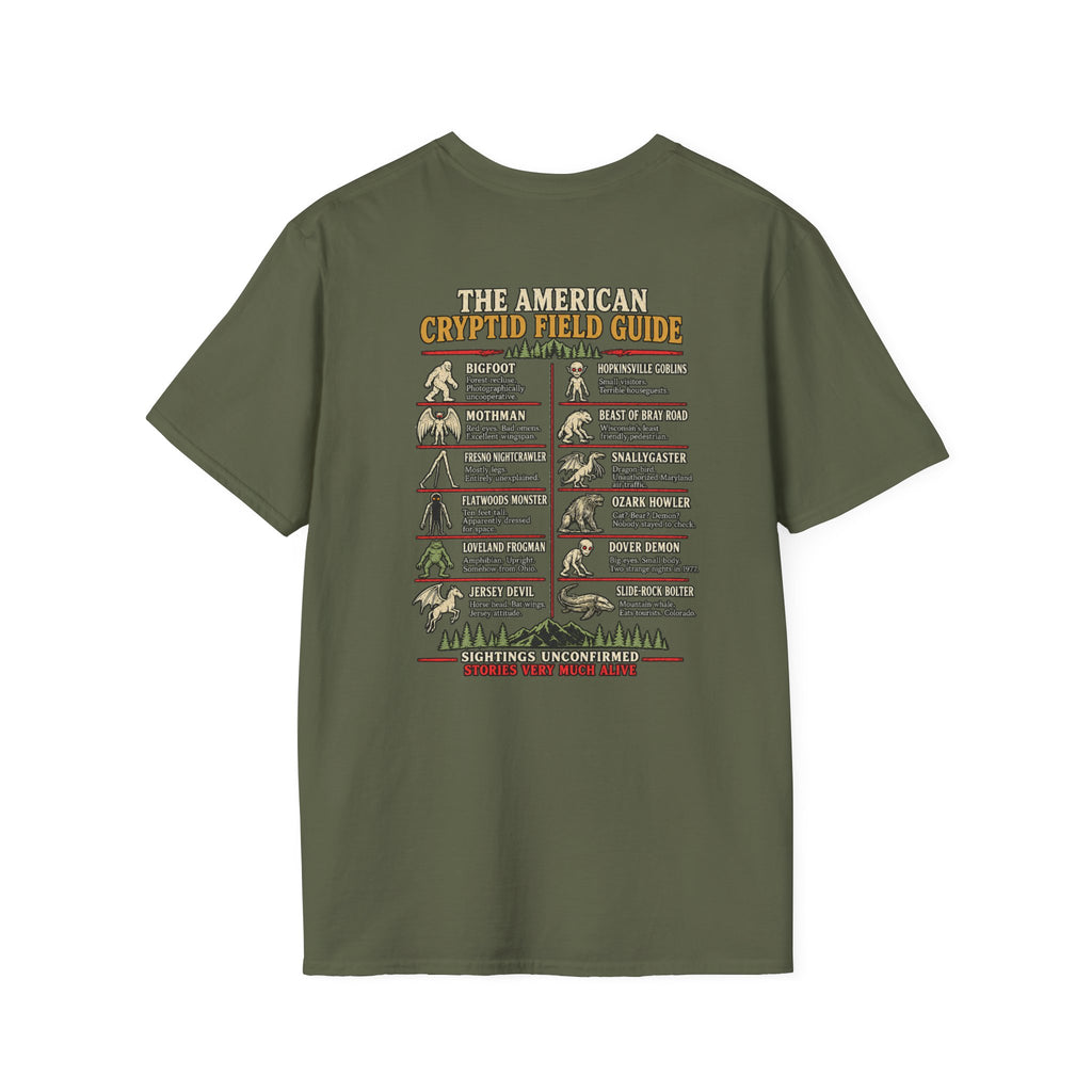 Cryptid Field Guide T-Shirt — The American Cryptid Field Guide Graphic Tee