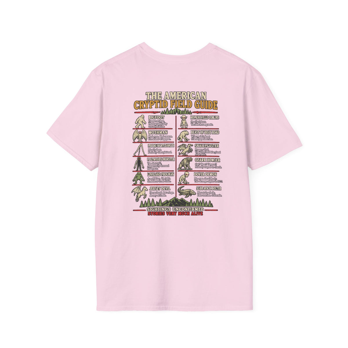 Cryptid Field Guide T-Shirt — The American Cryptid Field Guide Graphic Tee