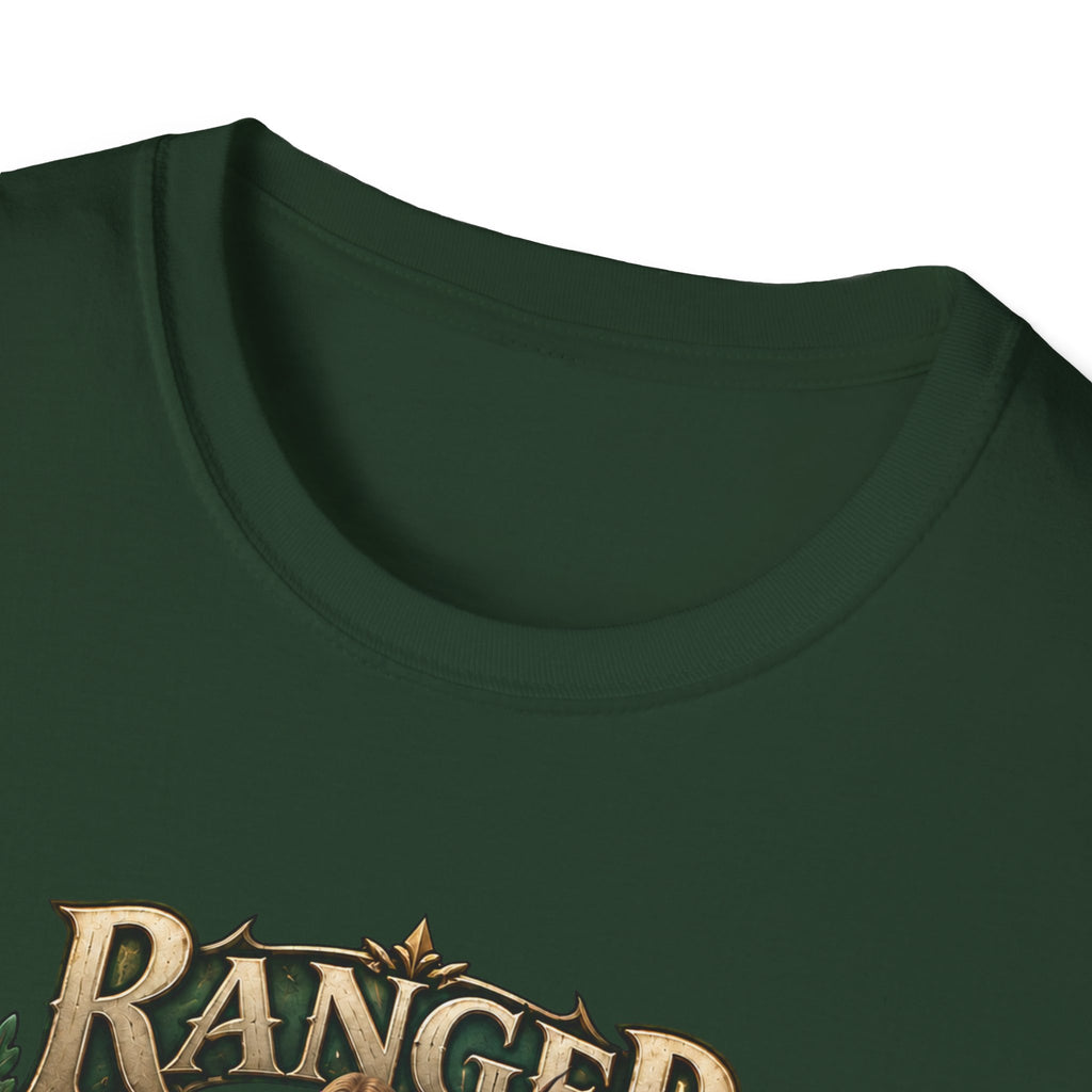 Ranger Fantasy Character T-Shirt — Medieval Archer Illustration Tee