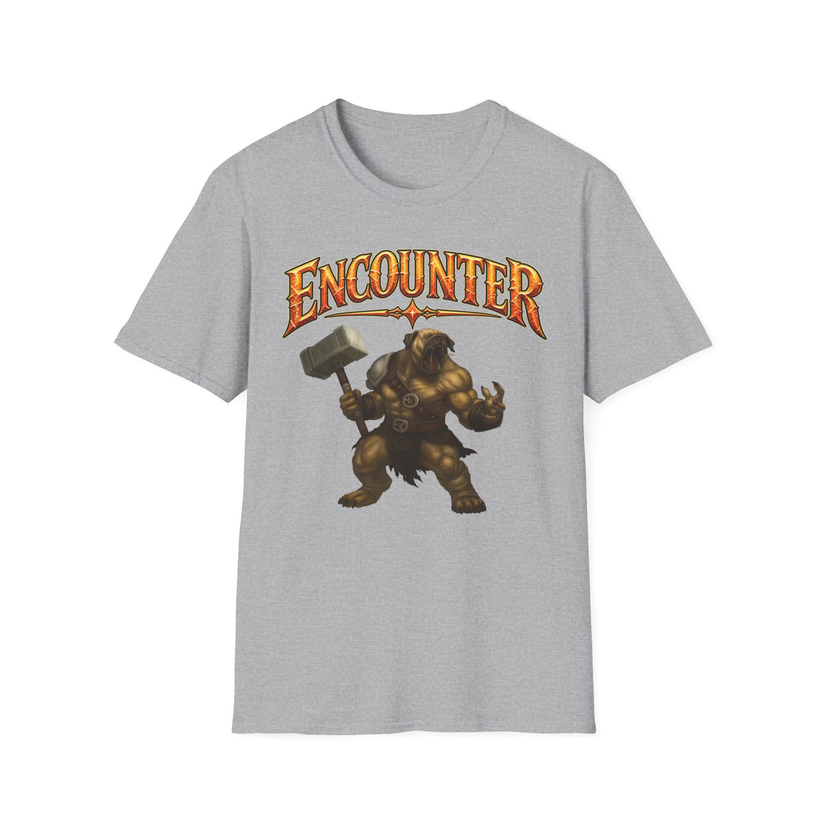 Encounter RPG T-Shirt — "Encounter (noun): The GM’s polite term for attempted murder"