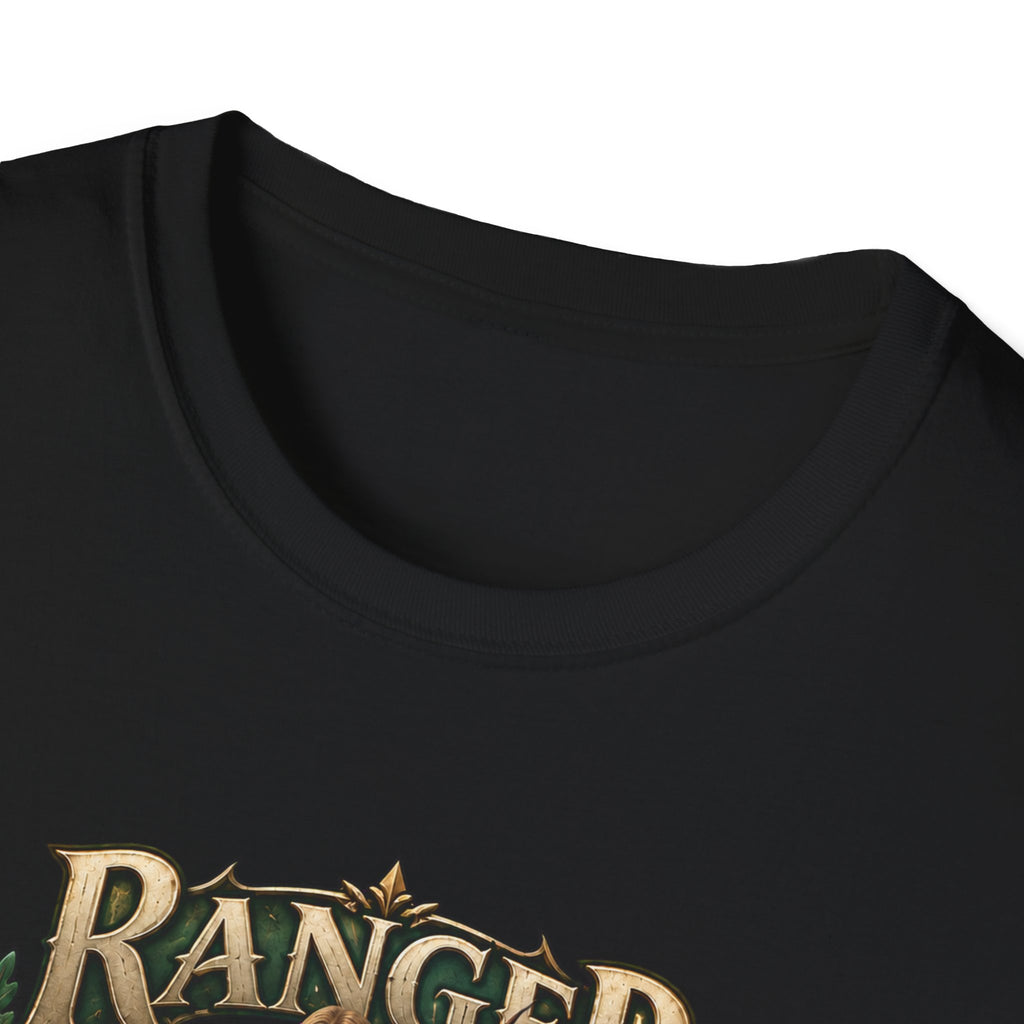 Ranger Fantasy Character T-Shirt — Medieval Archer Illustration Tee