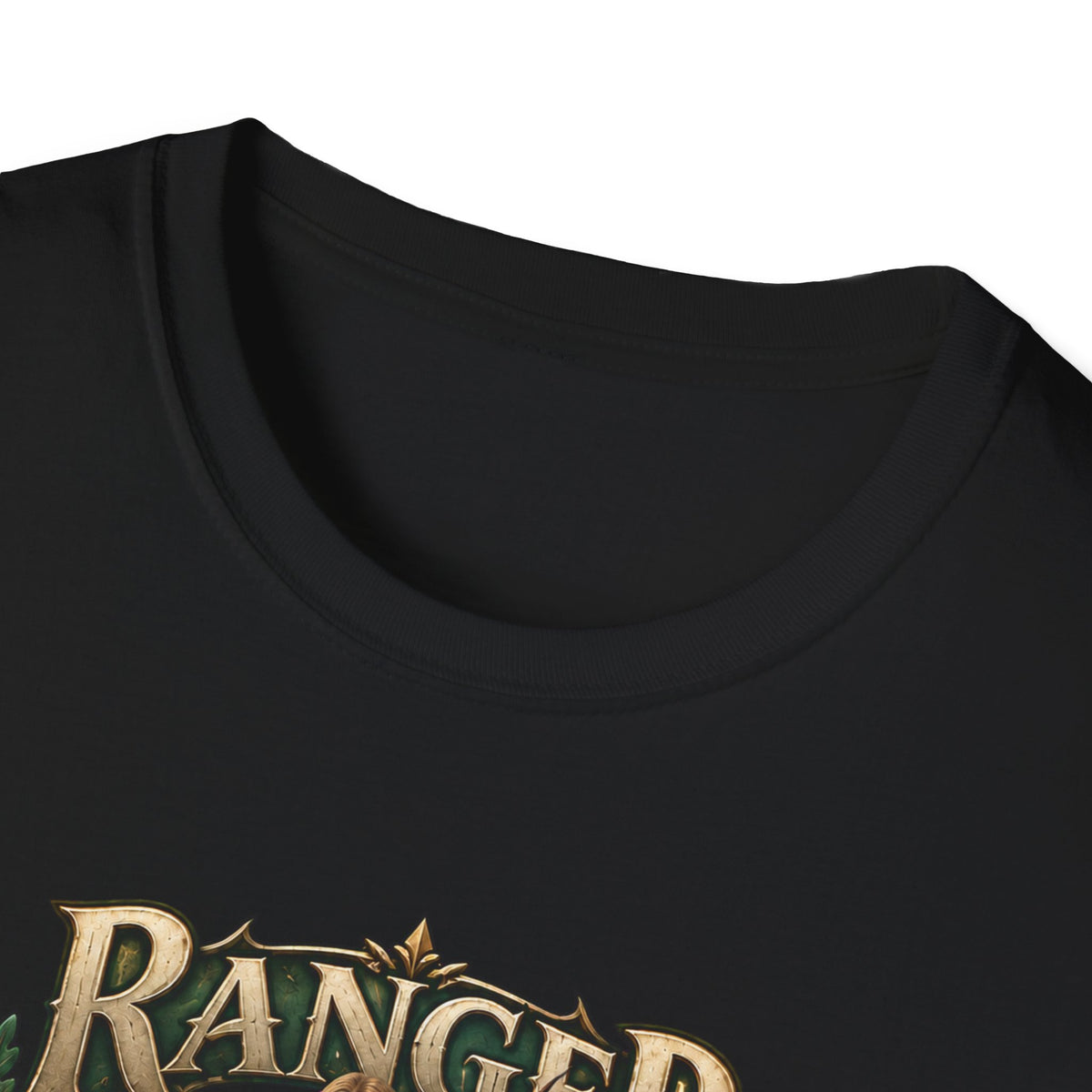 Ranger Fantasy Character T-Shirt — Medieval Archer Illustration Tee