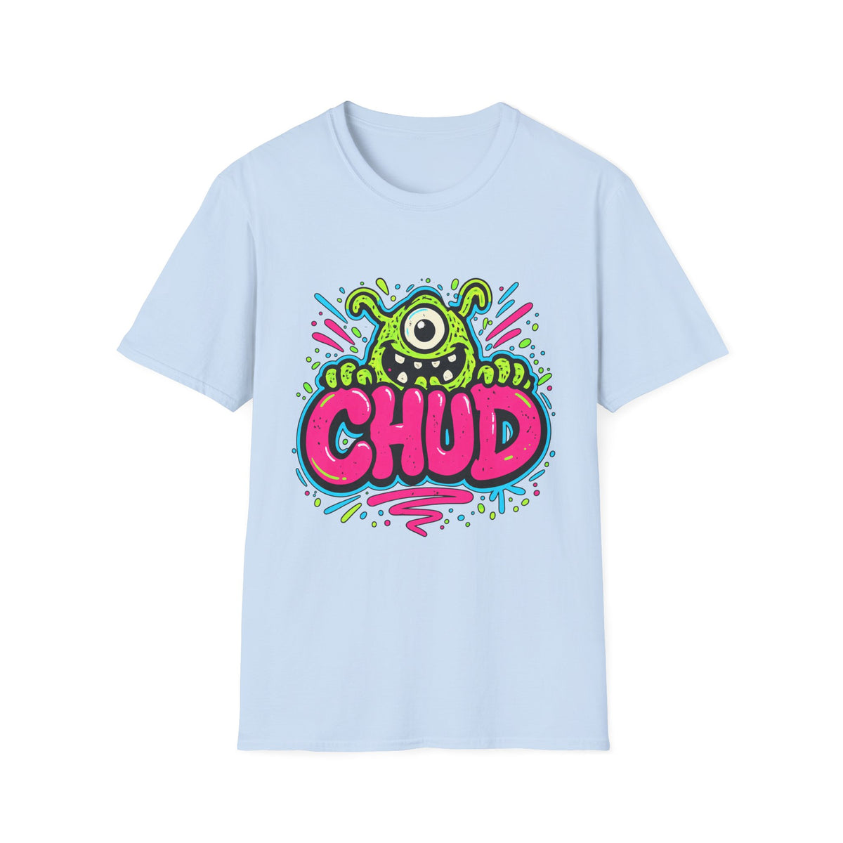 Chud Monster Graphic T-Shirt | Cute One-Eyed Alien Illustration