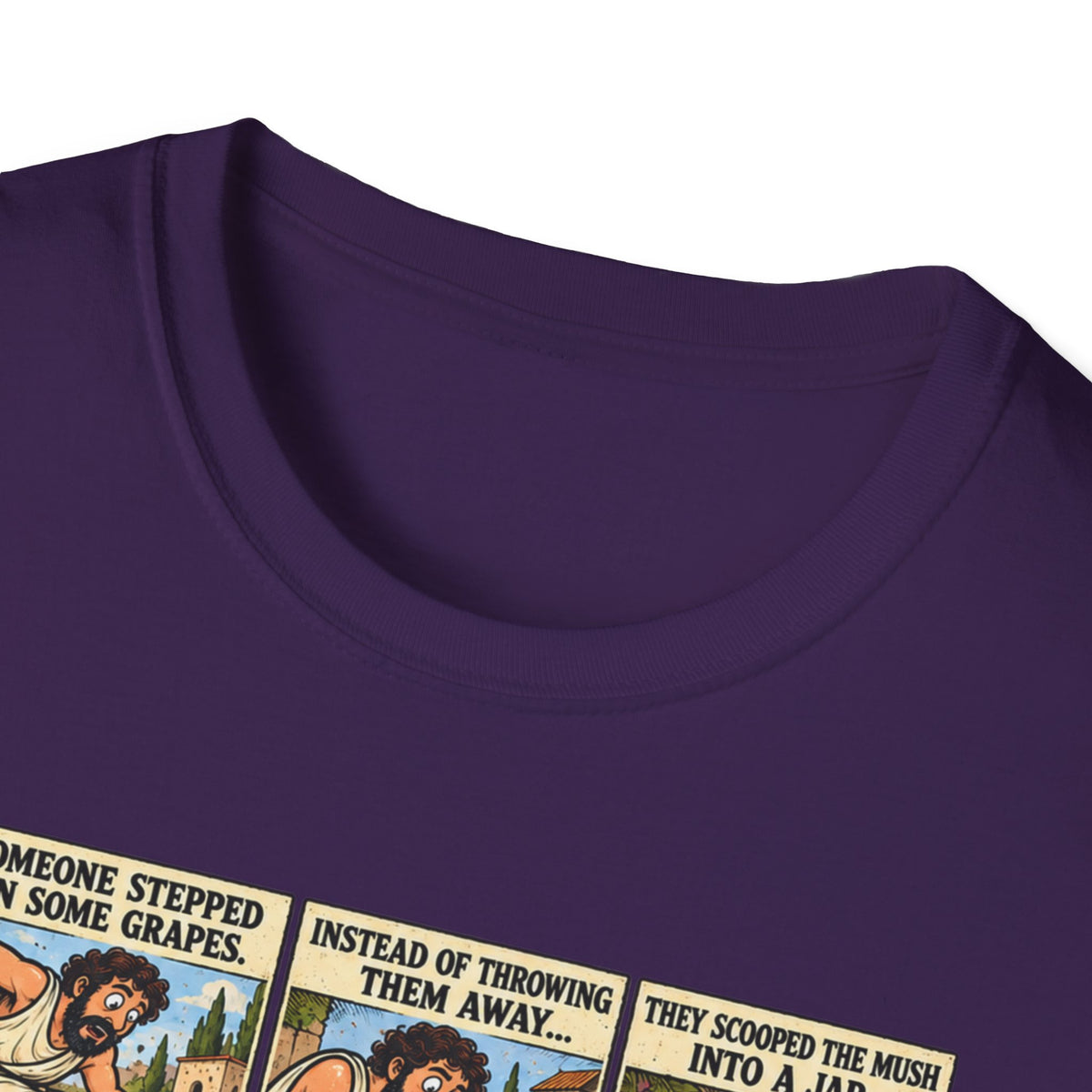 Wine Comic Panel T-Shirt | Vintage Wine Humor, Comic Strip Design