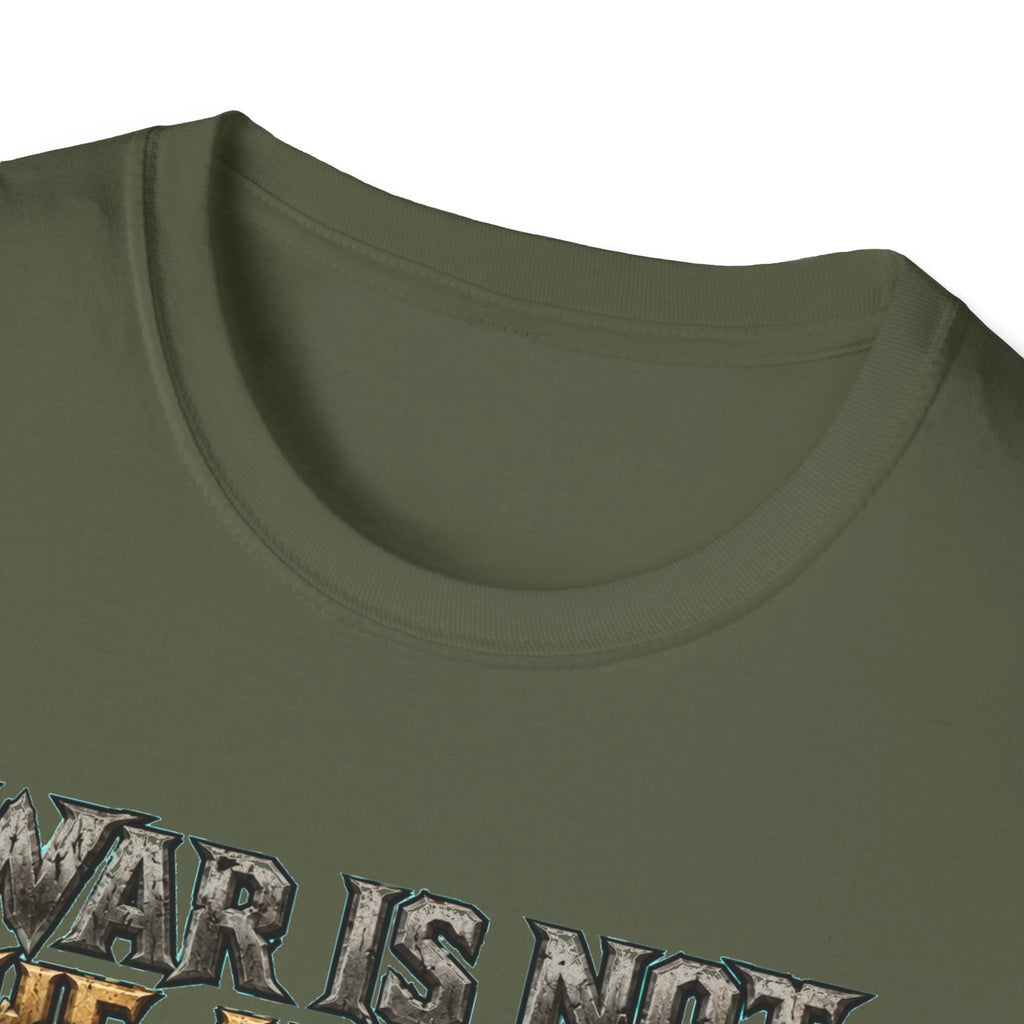 War Is Not The Answer Tee — "Depends On The Question" Graphic T-Shirt