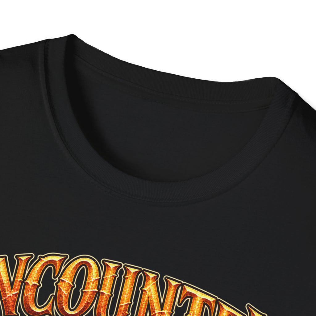 Encounter RPG T-Shirt — "Encounter (noun): The GM’s polite term for attempted murder"