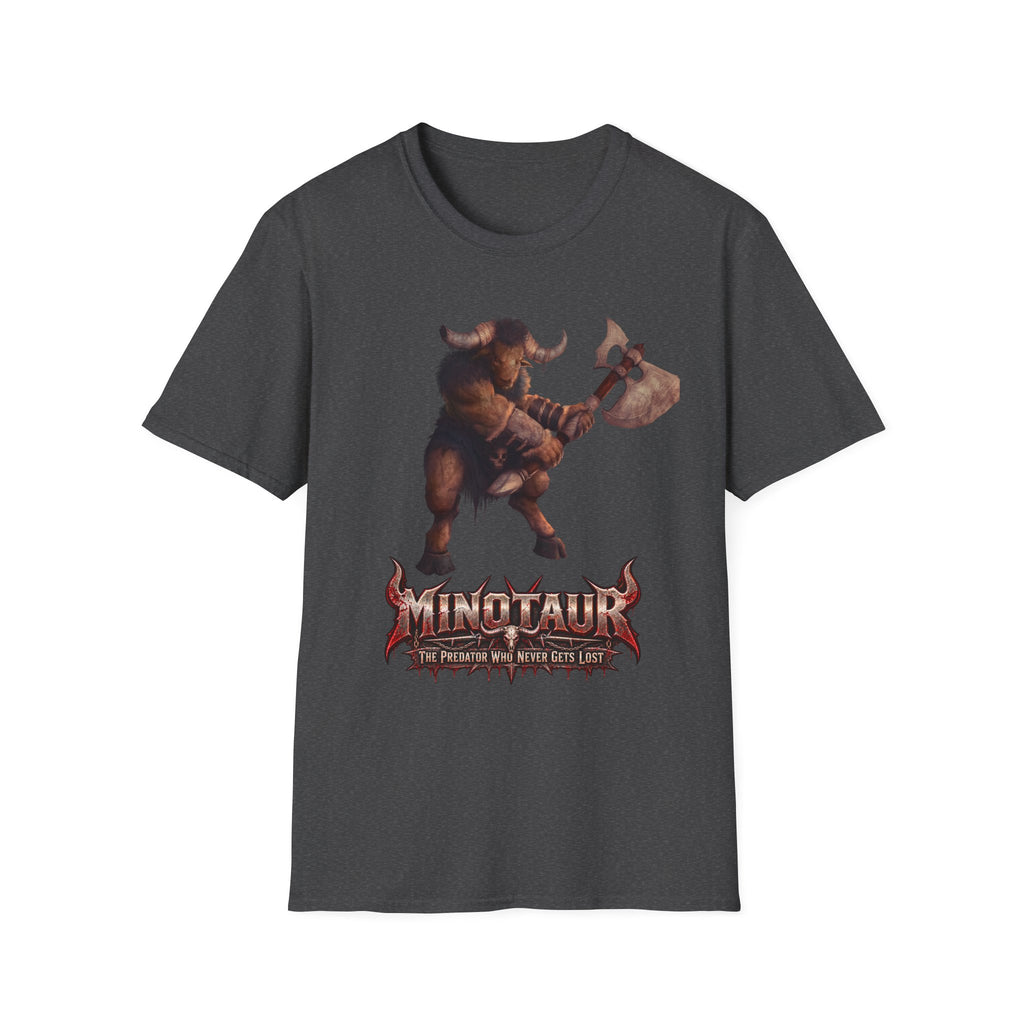 Minotaur Battle T-Shirt — Fantasy Warrior Axe Graphic Tee