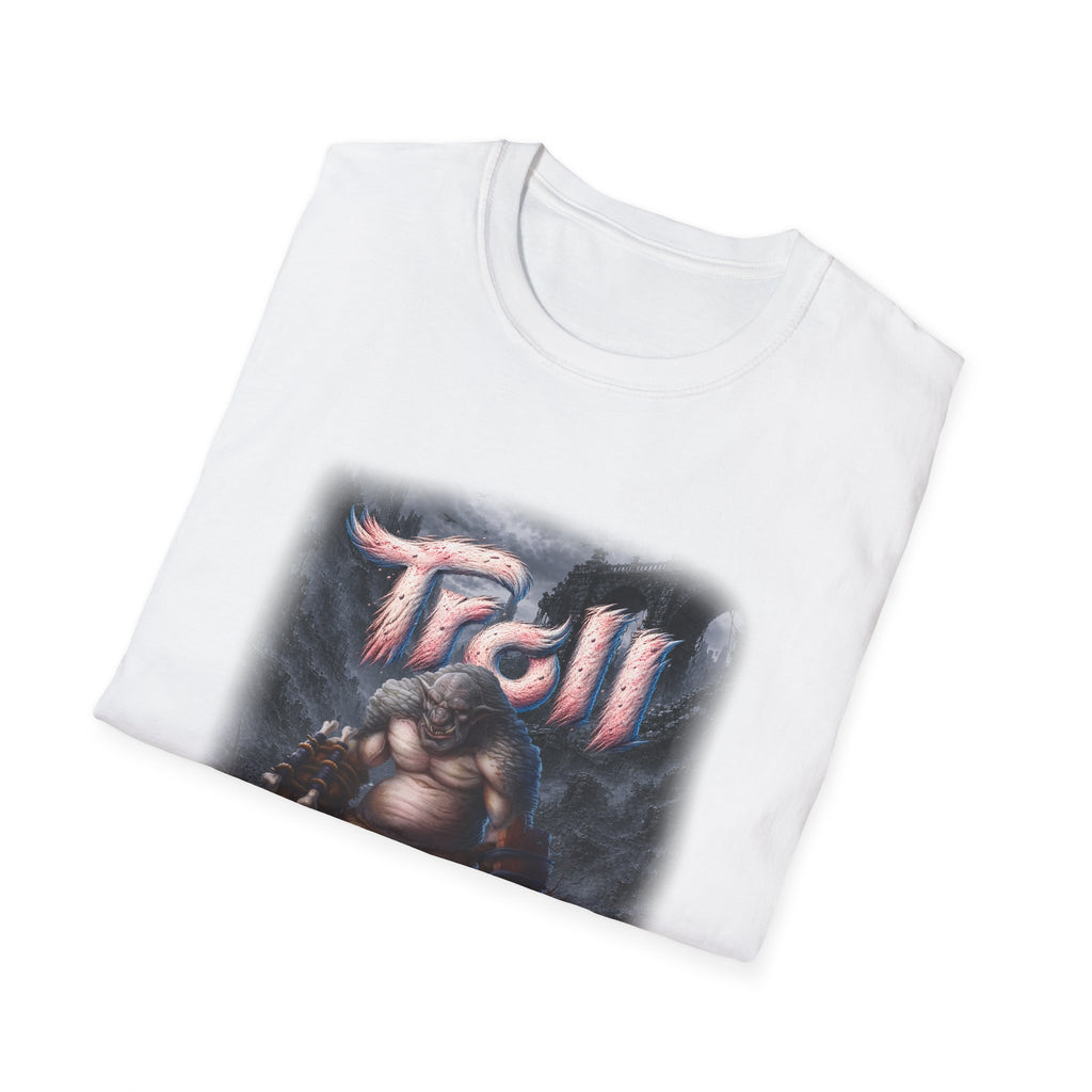 T-Shirt — 'Troll' Fantasy Creature Graphic Tee (Front & Back Definition)