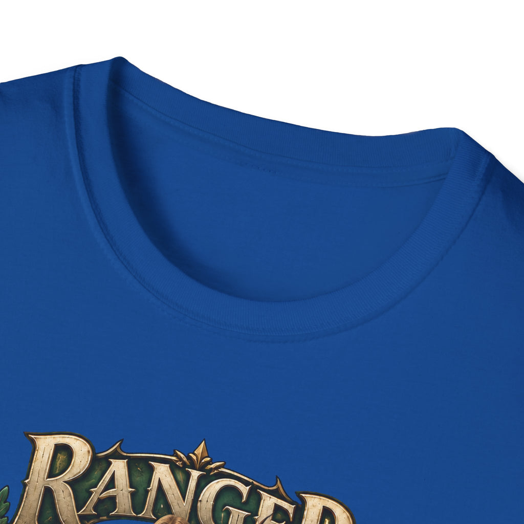 Ranger Fantasy Character T-Shirt — Medieval Archer Illustration Tee