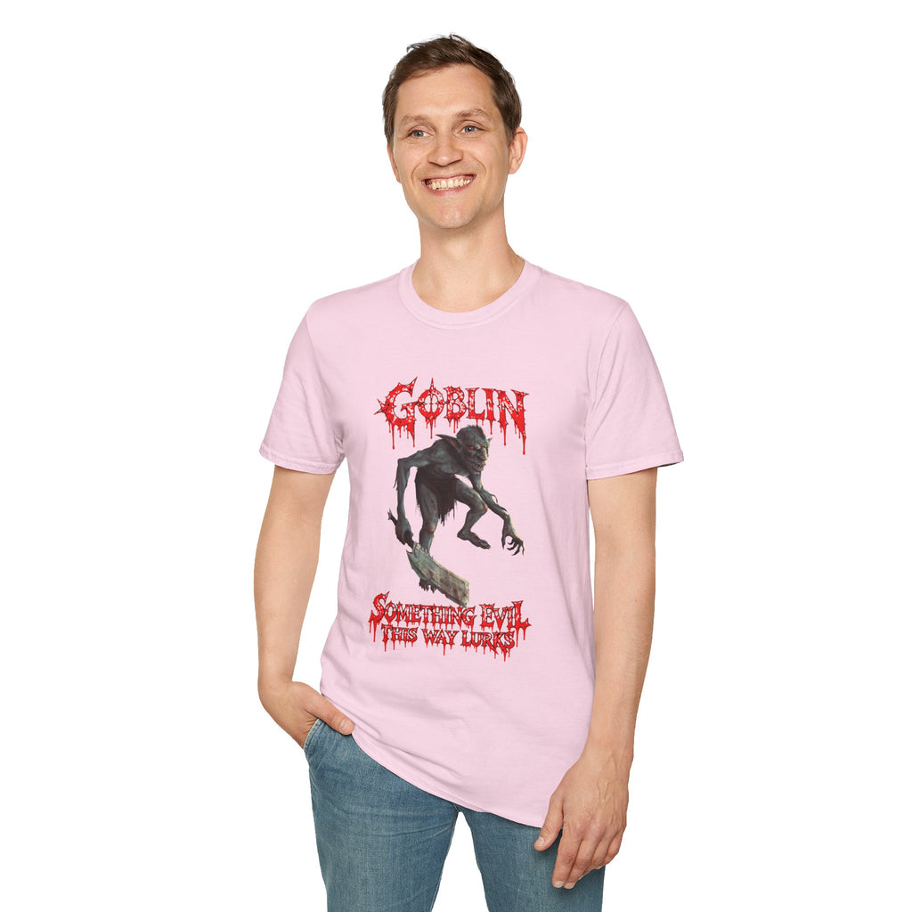 Goblin Horror T-Shirt — 'Something Evil This Way Lurks' Graphic Tee