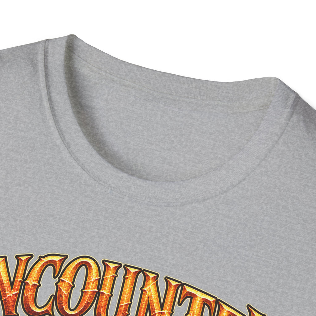 Encounter RPG T-Shirt — "Encounter (noun): The GM’s polite term for attempted murder"