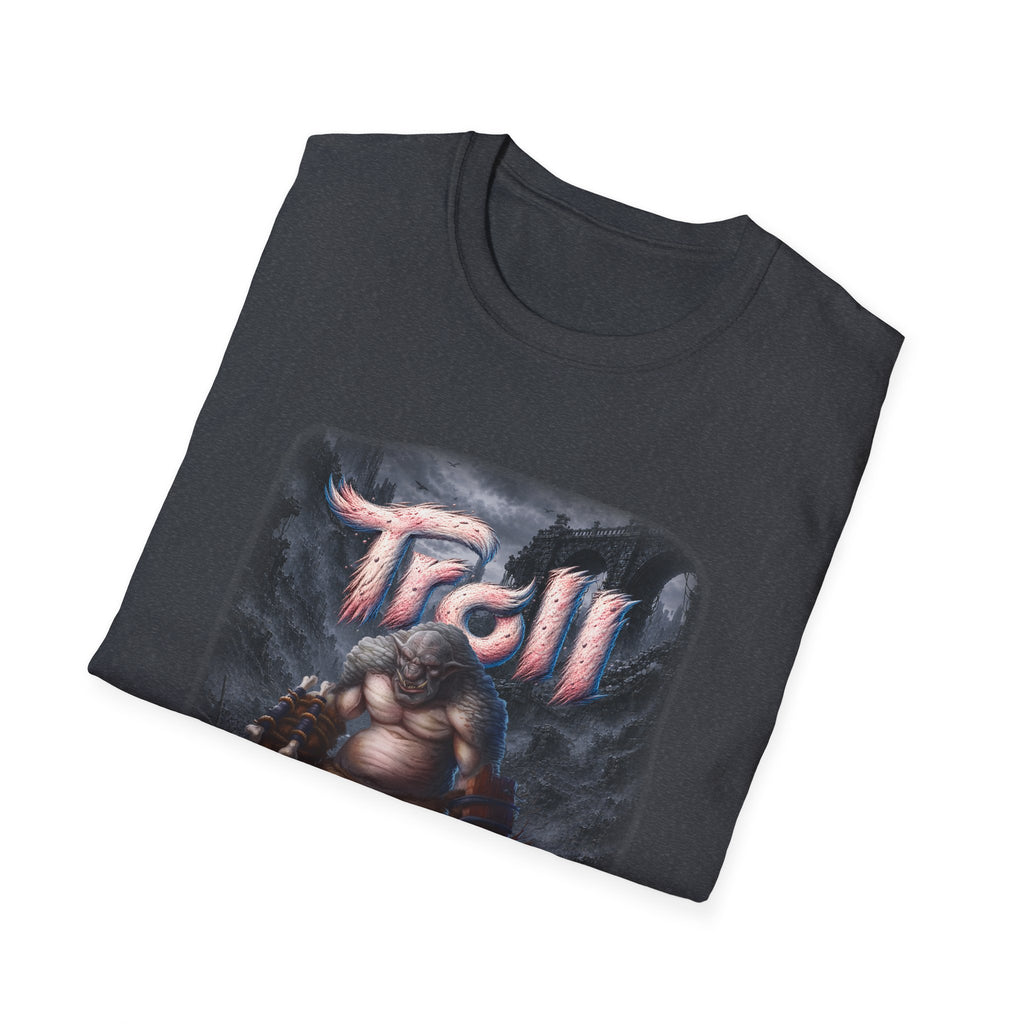 T-Shirt — 'Troll' Fantasy Creature Graphic Tee (Front & Back Definition)